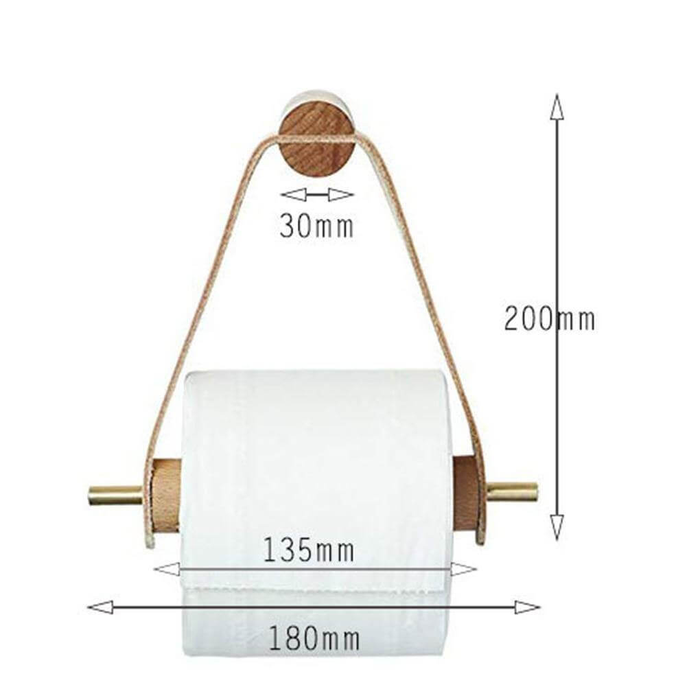 Simple Wooden Rolled Toilet Paper Holder - MaviGadget