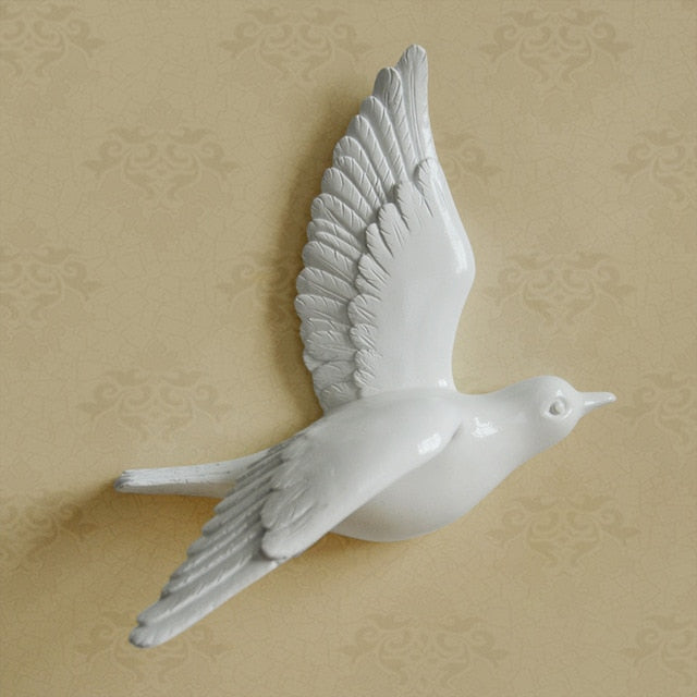 Free Flying Birds Resin Wall Decor