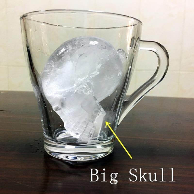 Big Skull Shape 3D Ice Cube Mold - MaviGadget