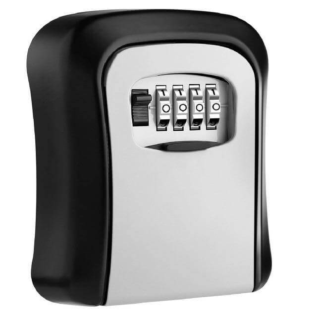 Weatherproof 4-Digit Combination Key Storage Lock Box - MaviGadget