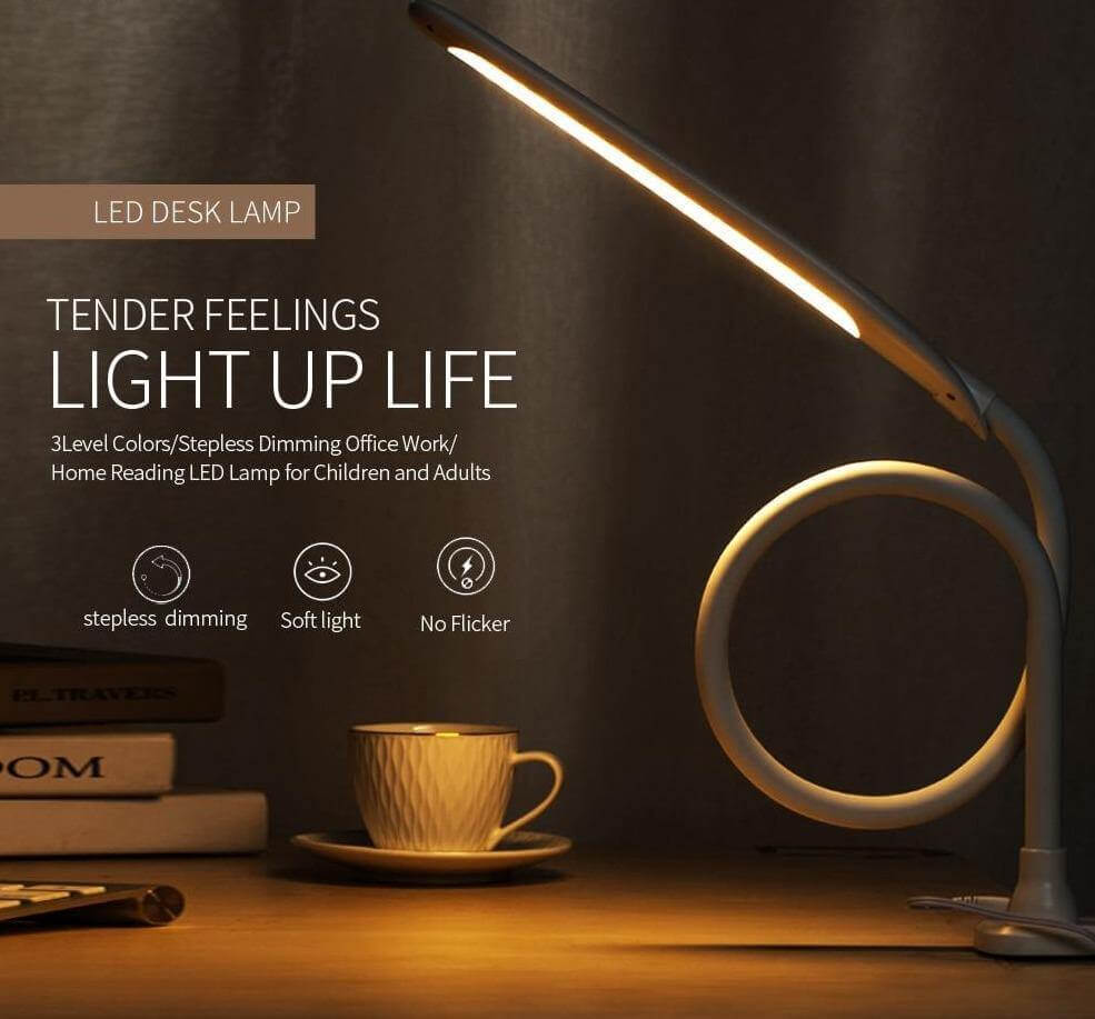 Gooseneck Dimmable Clip On Desk Lamp - MaviGadget