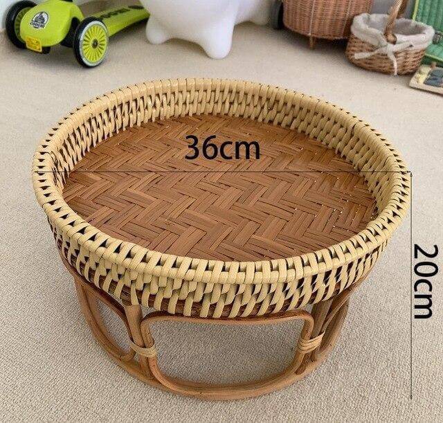 Rattan Picnic Tray Table - MaviGadget