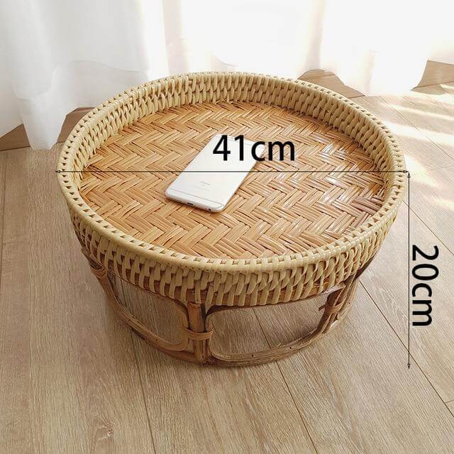 Rattan Picnic Tray Table - MaviGadget