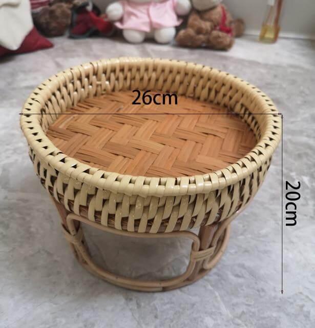 Rattan Picnic Tray Table - MaviGadget