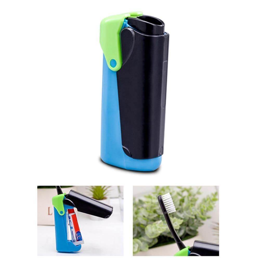 2in1 Foldable Travel Hiking Toothbrush Kit - MaviGadget