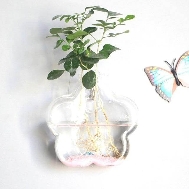 Wall Hanging Hydroponic Glass Vases - MaviGadget