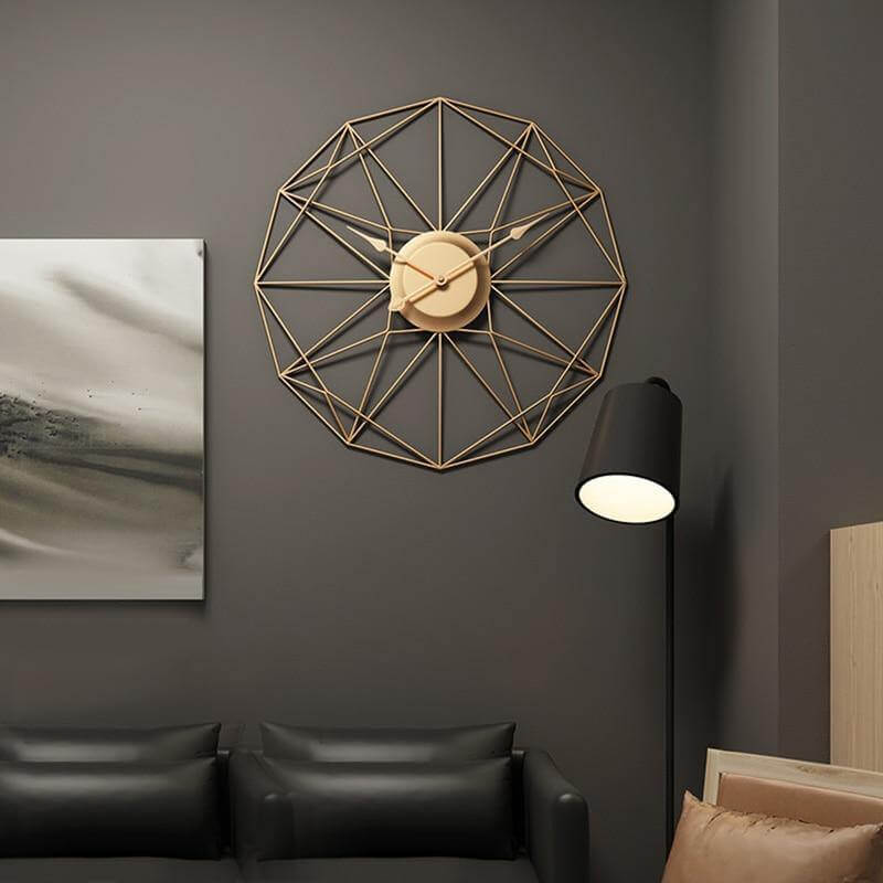 Iron Art Silent Wall-Mounted Clock - MaviGadget