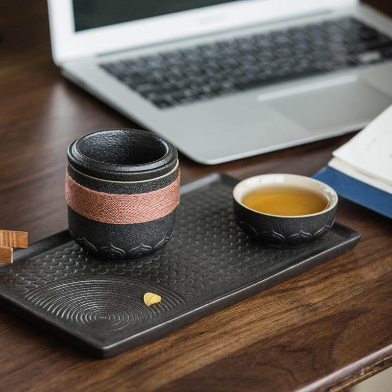 Portable Chinese Kung Fu Ceramic Tea Mug - MaviGadget