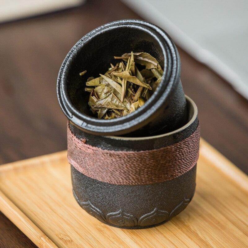 Portable Chinese Kung Fu Ceramic Tea Mug - MaviGadget