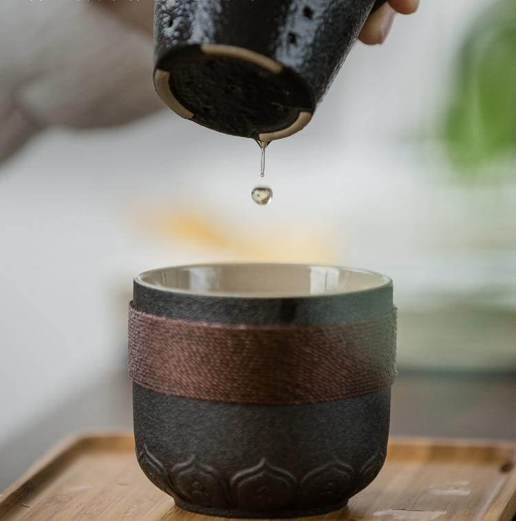 Portable Chinese Kung Fu Ceramic Tea Mug - MaviGadget