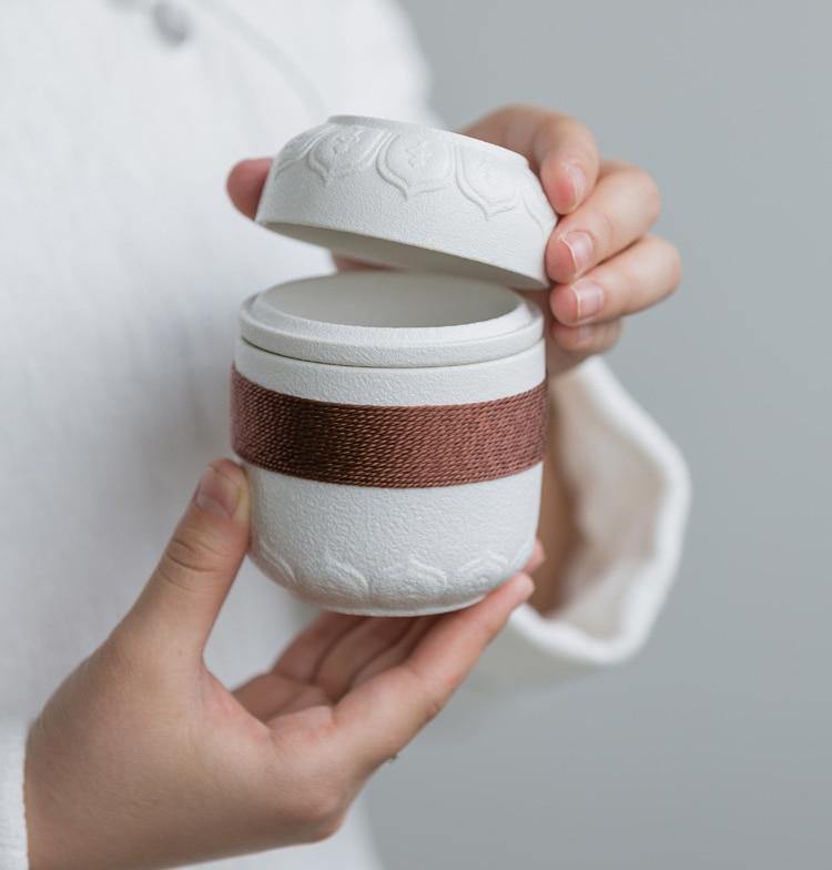 Portable Chinese Kung Fu Ceramic Tea Mug - MaviGadget