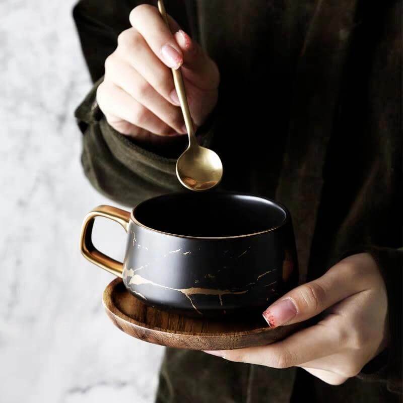 Elegant Nordic Marble Ceramic Coffee Mugs - MaviGadget