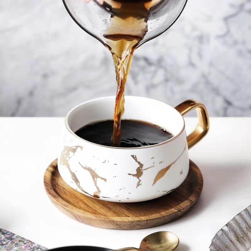 Elegant Nordic Marble Ceramic Coffee Mugs - MaviGadget