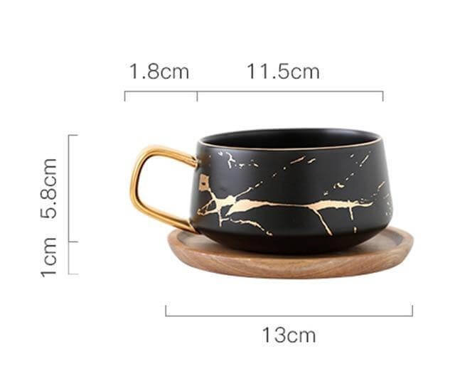 Elegant Nordic Marble Ceramic Coffee Mugs - MaviGadget