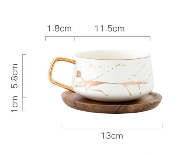 Elegant Nordic Marble Ceramic Coffee Mugs - MaviGadget