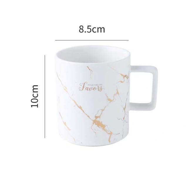 Elegant Nordic Marble Ceramic Coffee Mugs - MaviGadget
