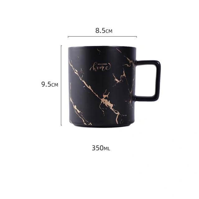 Elegant Nordic Marble Ceramic Coffee Mugs - MaviGadget