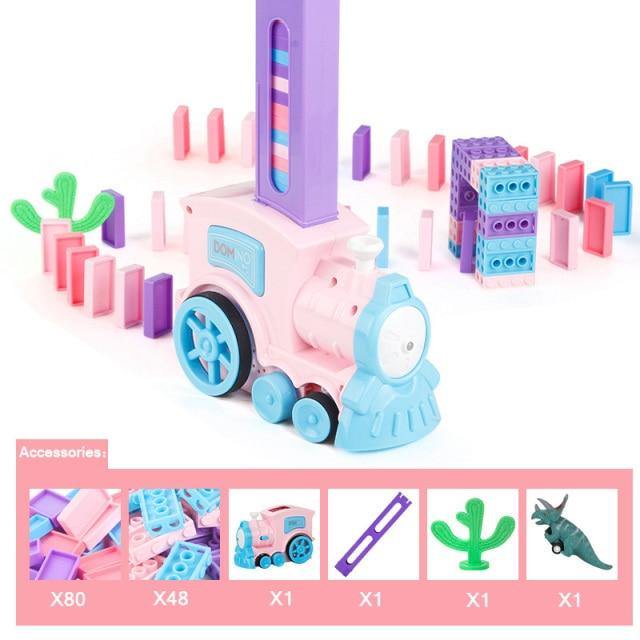 Train Domino Maker Toy Set - MaviGadget