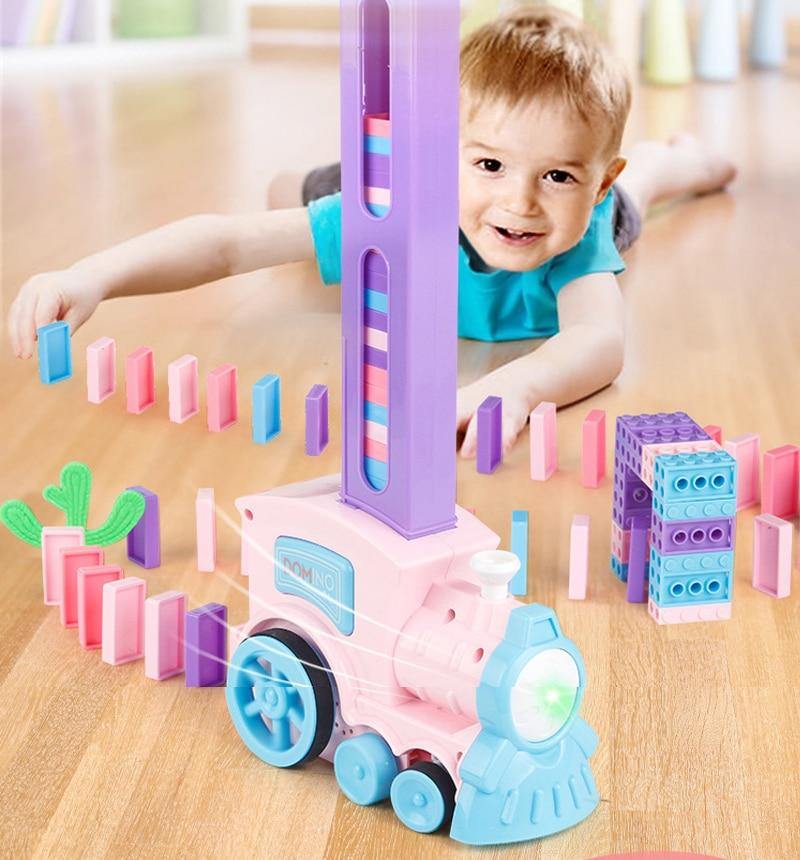 Train Domino Maker Toy Set - MaviGadget