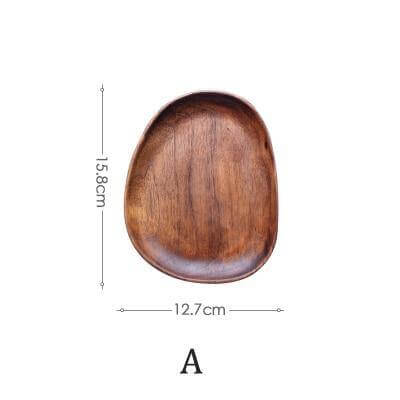 Irregular Natural Wood Plates - MaviGadget