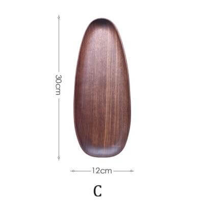 Irregular Natural Wood Plates - MaviGadget