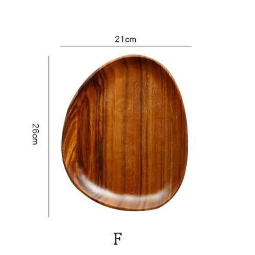 Irregular Natural Wood Plates - MaviGadget