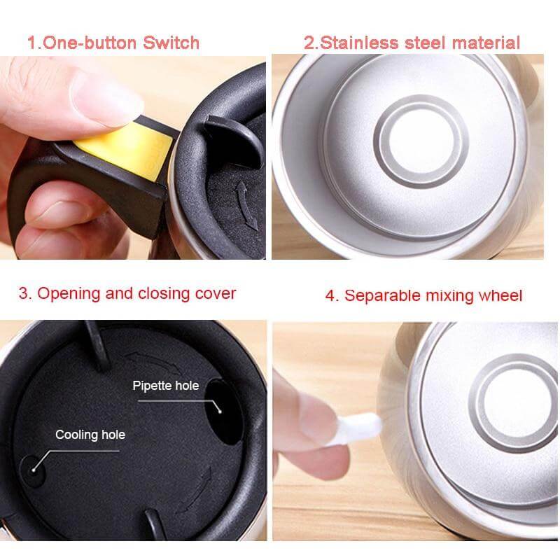 Portable Self Stirring Coffee Mugs - MaviGadget