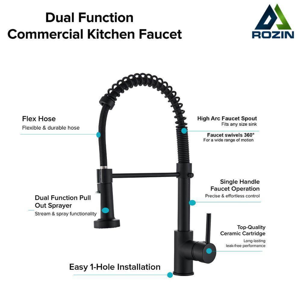 360 Degree Rotation Stream Sprayer Kitchen Faucet - MaviGadget
