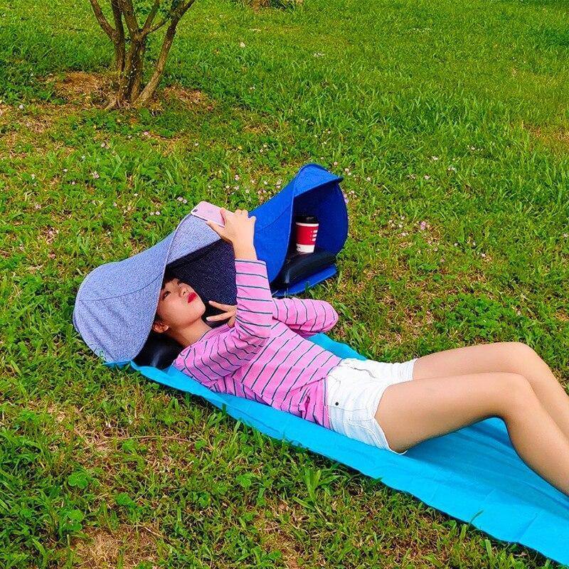Beach Face Tent Umbrella with Air Pillow - MaviGadget