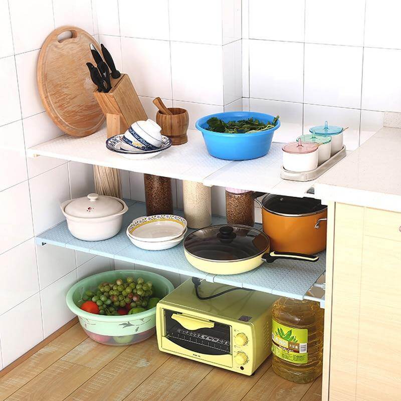 Retractable Cabinet Organizer Storage Shelf - MaviGadget