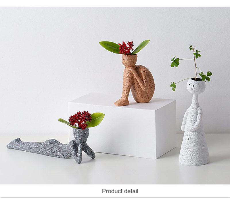 Nordic Creative Cut Portrait Flower Pots - MaviGadget