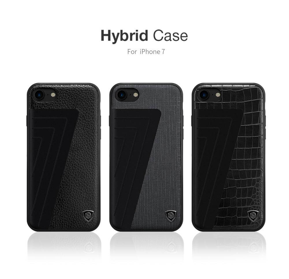 Leather+Aluminum+Soft Hybrid Back Cover Iphone Cases - MaviGadget