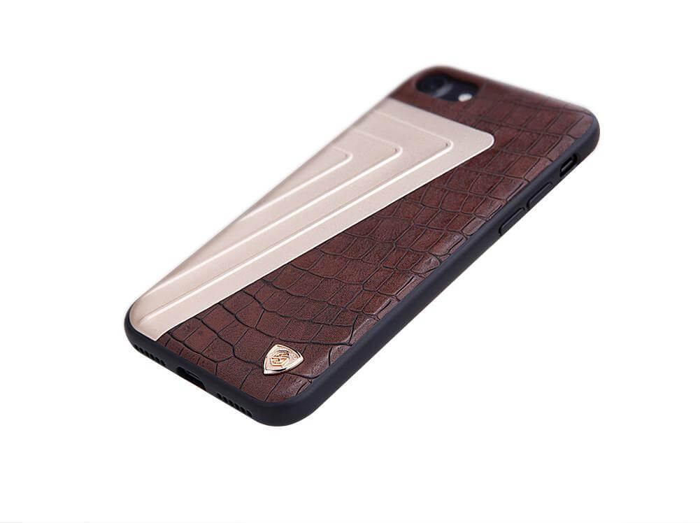 Leather+Aluminum+Soft Hybrid Back Cover Iphone Cases - MaviGadget