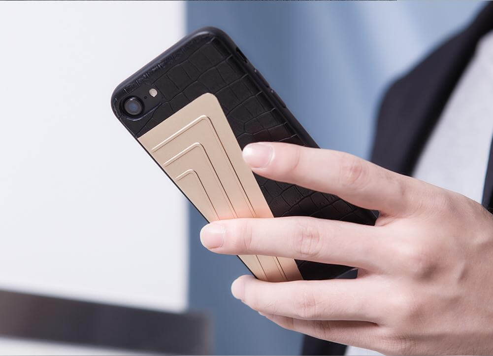 Leather+Aluminum+Soft Hybrid Back Cover Iphone Cases - MaviGadget