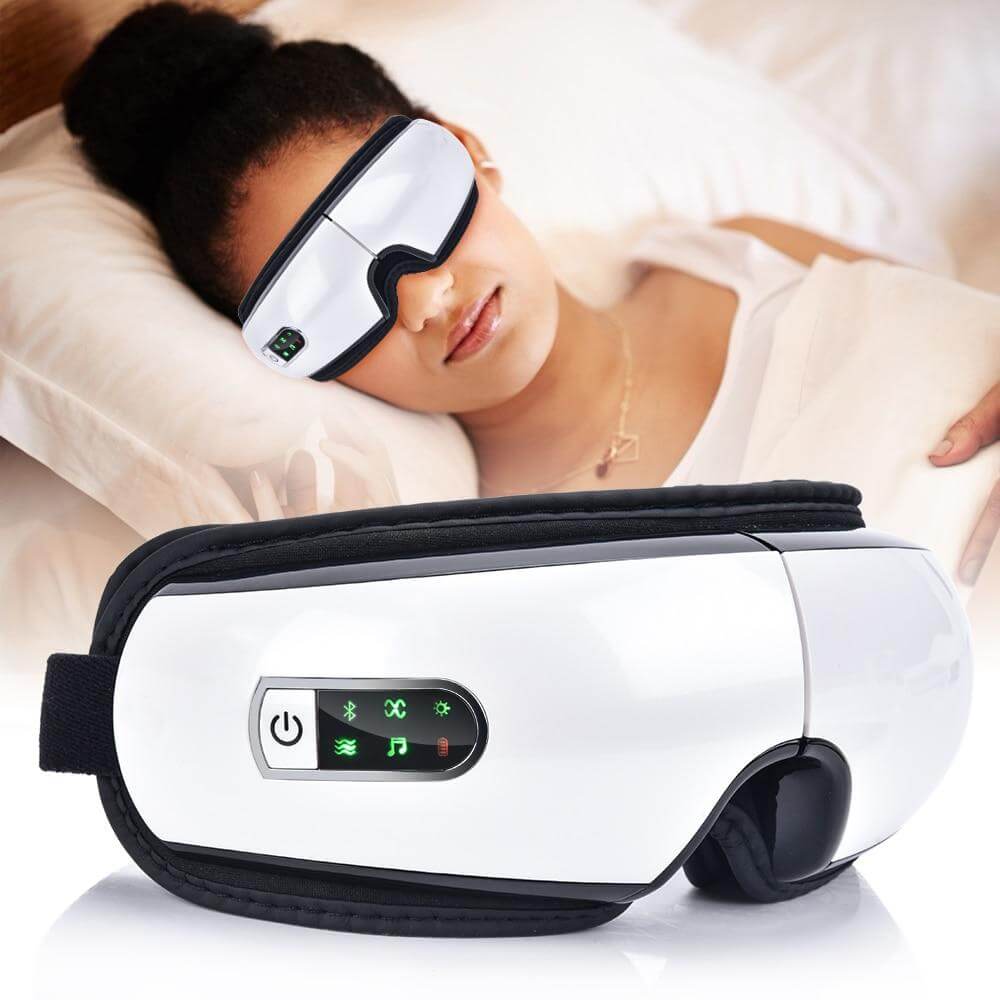 Smart Rechargeable Electric Hot Eye Massager for Eye Strain - MaviGadget