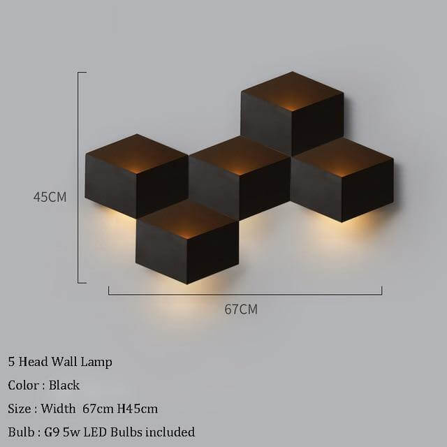 Creative Modern Geometric LED Wall Light - MaviGadget