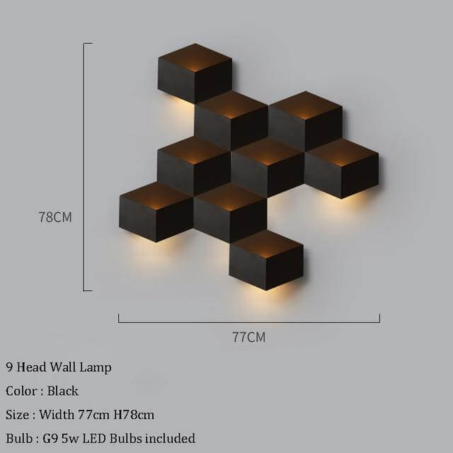 Creative Modern Geometric LED Wall Light - MaviGadget