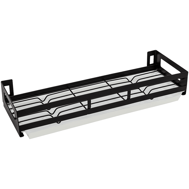 Mat Black No Drill Metal Kitchen Storage - MaviGadget