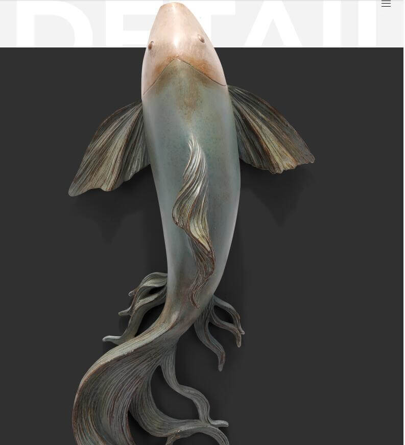 Modern Fengshui Resin 3D Wall Sticker Fish - MaviGadget