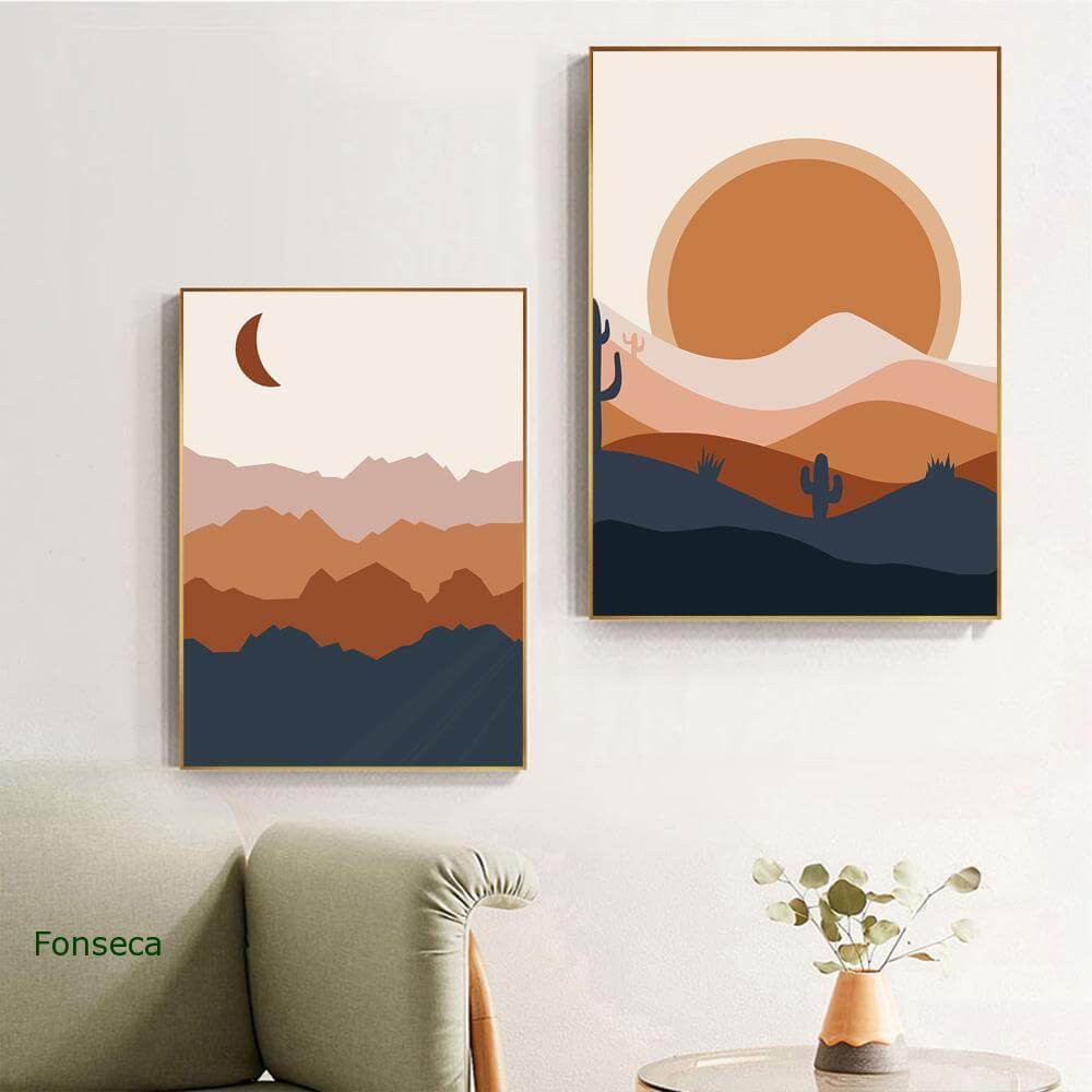 Abstract Boho Landscape Pictures - MaviGadget