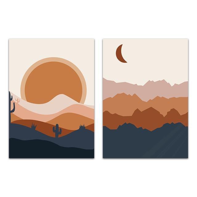 Abstract Boho Landscape Pictures - MaviGadget