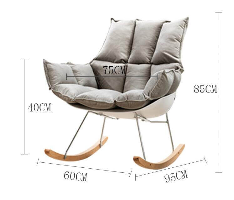 Modern Nordic Casual Rocking Chair - MaviGadget
