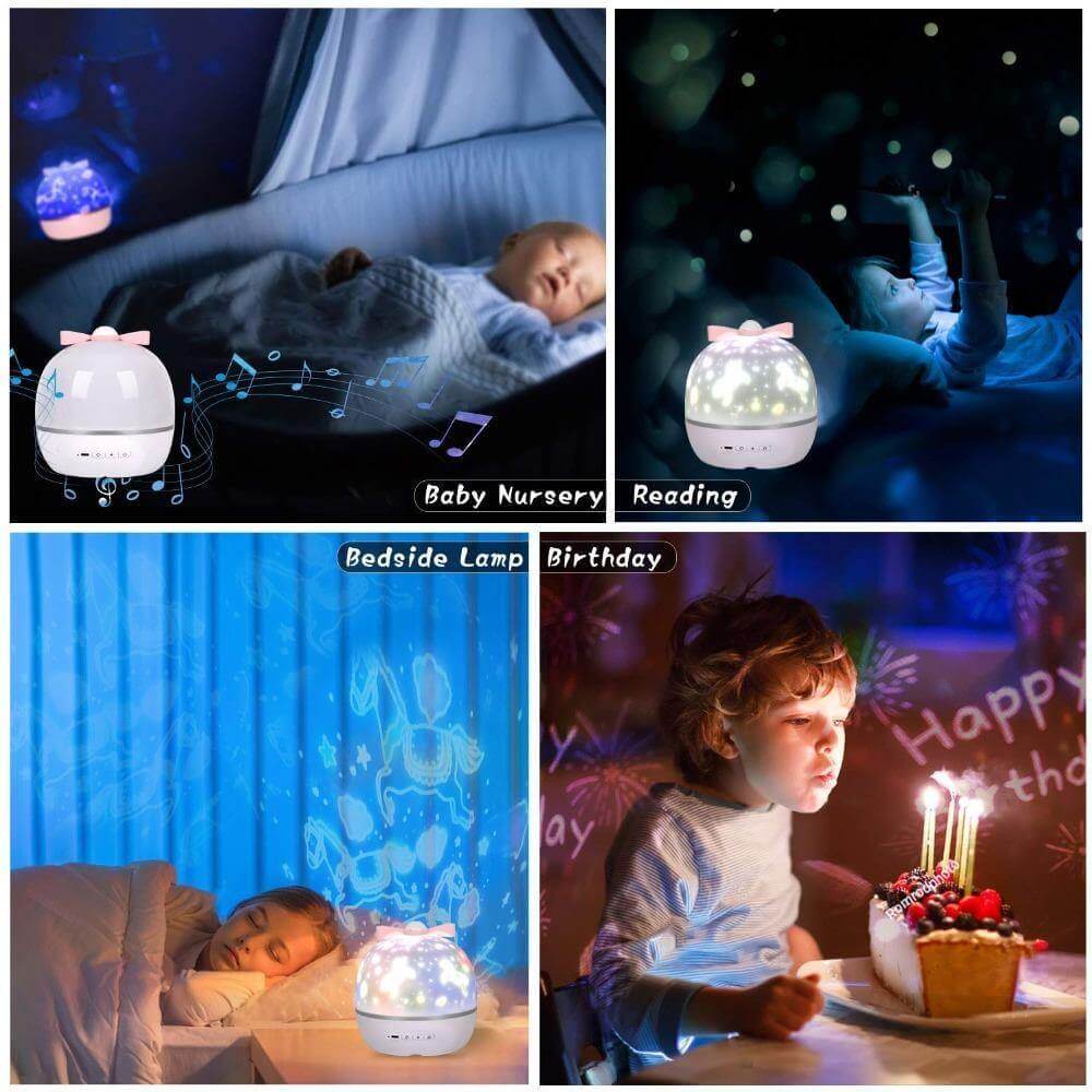 360 Degree Rotating Projection Night Lamp - MaviGadget