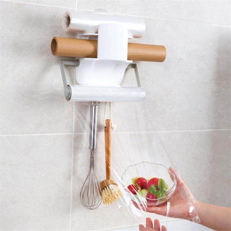 Wall Mounted Paper Film Roll Cutting Holder - MaviGadget