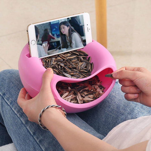 Snacks Bowl With Phone Holder - MaviGadget