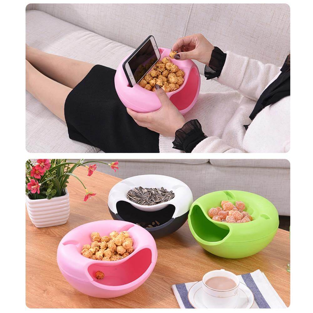 Snacks Bowl With Phone Holder - MaviGadget