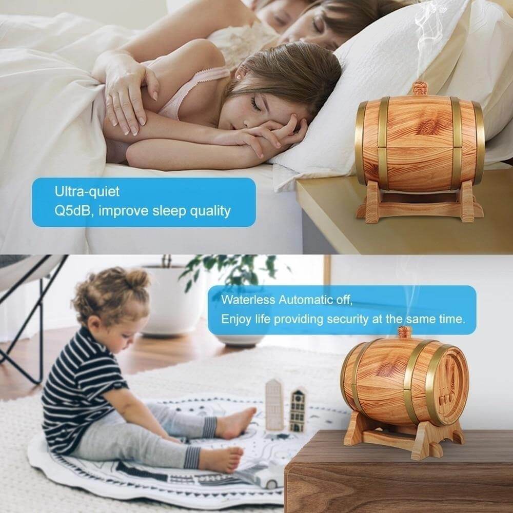 Smart Wine Barrel Aroma Diffuser  with Bluetooth Speaker - MaviGadget