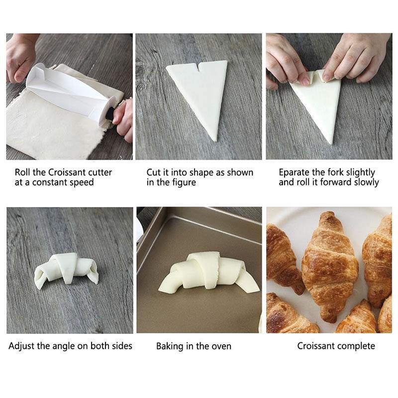 Stainless Steel Croissant Bread Rolling Cutter - MaviGadget