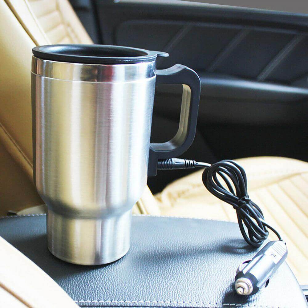 500ML Electric In-car Stainless Steel Travel Heated Mug - MaviGadget
