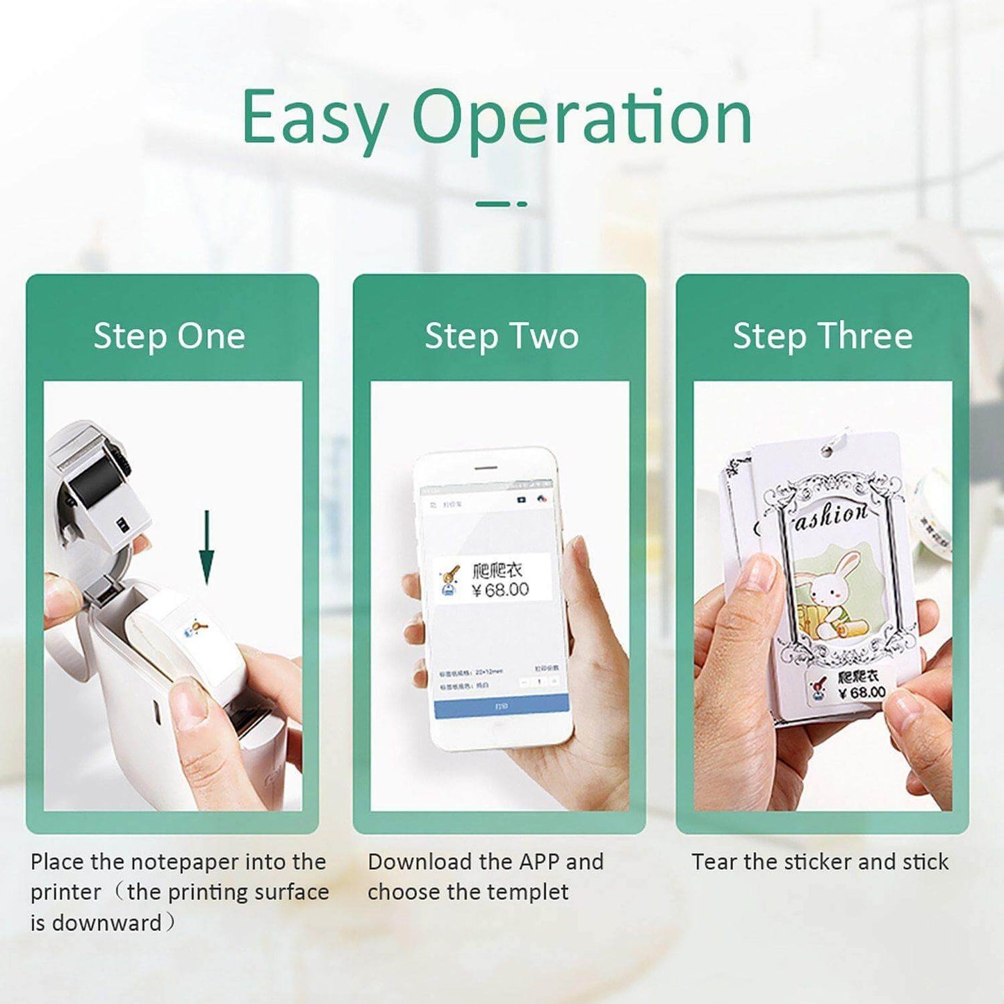 Portable Mini Wireless Label Pocket Printer - MaviGadget